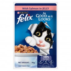 Purina Felix Cat Treats Salmon In Jelly 85 Gm